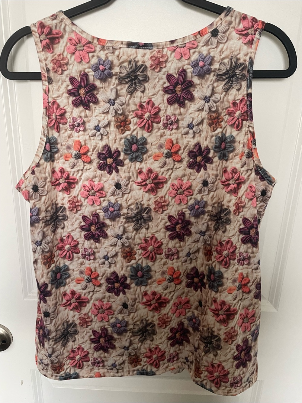 Floral Sleeveless Tank Top - Pink Multi - Picture 2 of 3